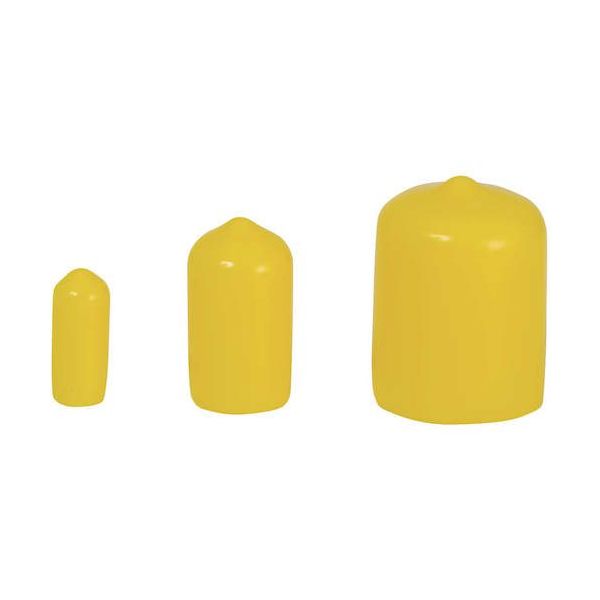 岩田製作所 IWATA 保護キャップ 丸 (10個入) 黄 HLYE120-P 1パック(10個) 524-8768（直送品）