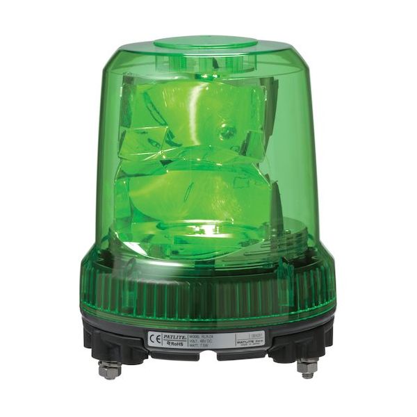 パトライト LED回転灯 グリーン RLR-04-G 1個 389-5500（直送品）