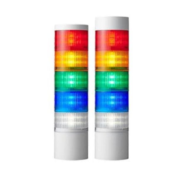 パトライト 積層信号灯 シグナルタワー φ100 LR10シリーズ LR10-502WJBW-RYGBC 1台 556-5714（直送品）