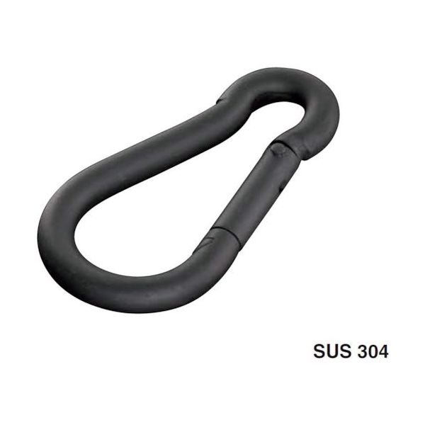 ふじわら ブラックカラビナフック KF