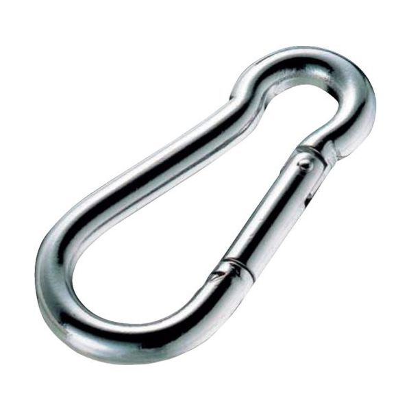 ふじわら ブラックカラビナフック KF-6B 1個 524-9400（直送品）