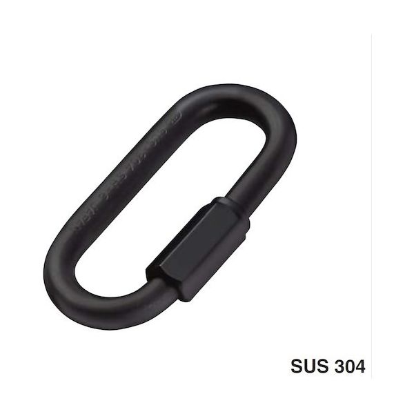 ふじわら ブラックリングキャッチ 6mm RC-6B 1個 538-2079（直送品）