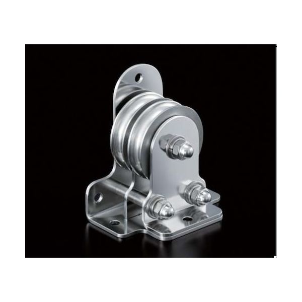 ふじわら 固定ブロック タテ型、ヨコ型兼用タイプ2車60mm KK60-11B 1個 538-2724（直送品）