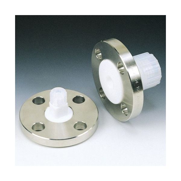 フロンケミカル SUS+フッ素樹脂フランジアダプター 15Aー10K 8パイ NR1232-002 1個 735-2298（直送品）