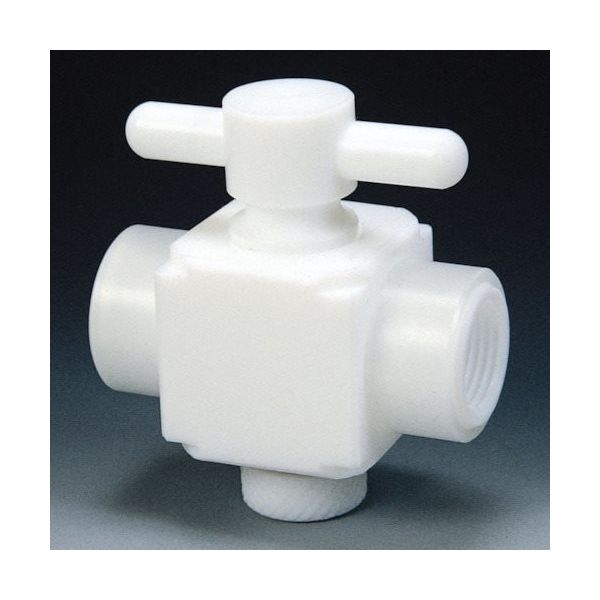 フロンケミカル フッ素樹脂(PTFE)二方バルブ両メスタイプ RC1/2 NR1304