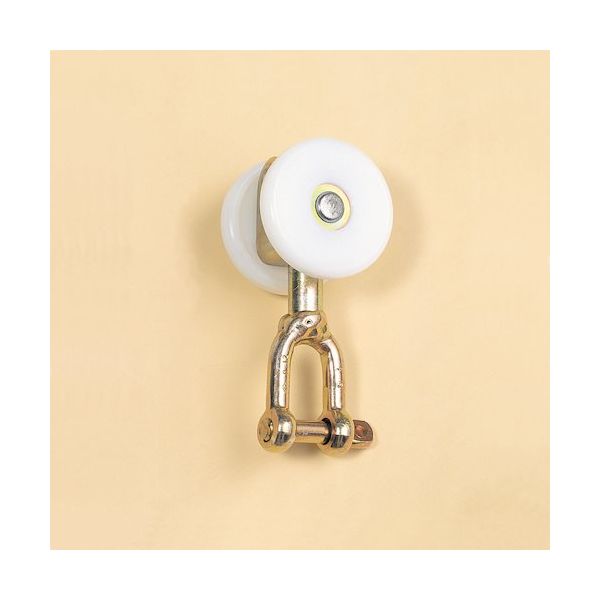 ヤボシ シャックル付単車(POM)(スチール製) 2号 P2TNSH 1個 495-2269（直送品）