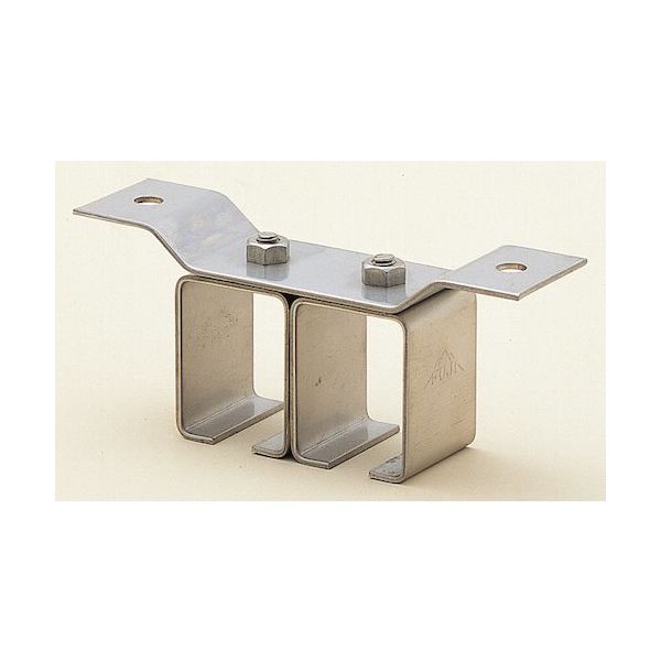 ヤボシ 天井受二連(ステンレス製) 4号 S4T2 1個 495-0678（直送品）