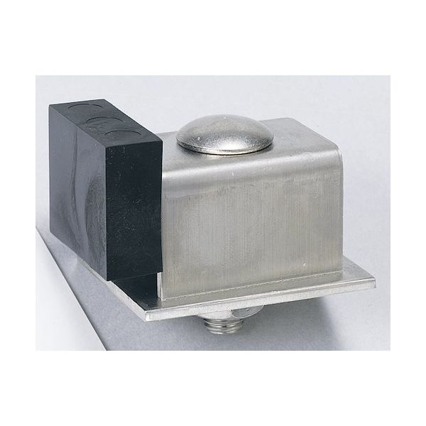 ヤボシ パッド付戸当S(シングル)(ステンレス製) 3号 S3PTOAS 1個 495-2275（直送品）