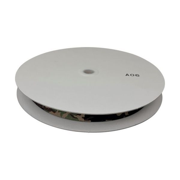 ユタカメイク ベルト 迷彩ナイロン平ベルトドラム巻 ウッドランド 1.5t×25mm×25m PFMD-330 1巻 474-4342（直送品）