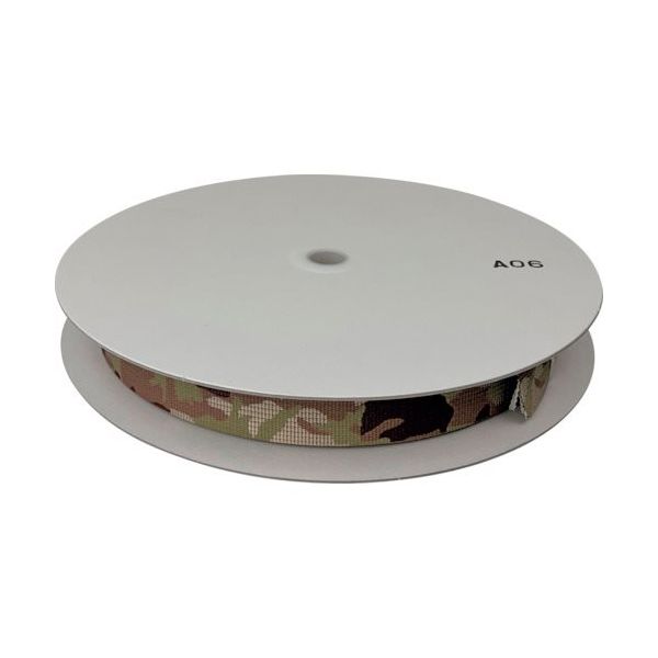 ユタカメイク ベルト 迷彩ナイロン平ベルトドラム巻 デザート 1.5t×30mm×25m PFMB-331 1巻 460-0211（直送品）