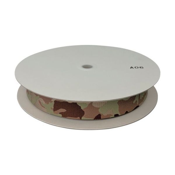 ユタカメイク ベルト 迷彩ナイロン平ベルトドラム巻 デザート 1.5t×38mm×25m PFME-331 1巻 460-0208（直送品）