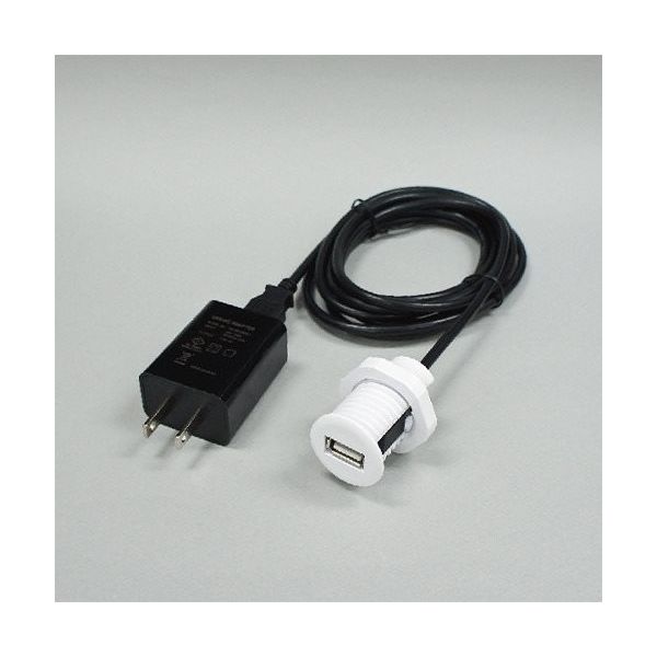 石黒製作所 プラパート ミニUSBチャージャー 埋込タイプ 白 G699-USB2W 1個 474-5204（直送品）