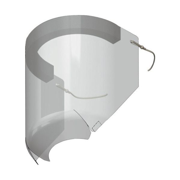 井口機工製作所 ISB フェイスシールド(立体) FS-S-001-40 1式 323-3507（直送品）