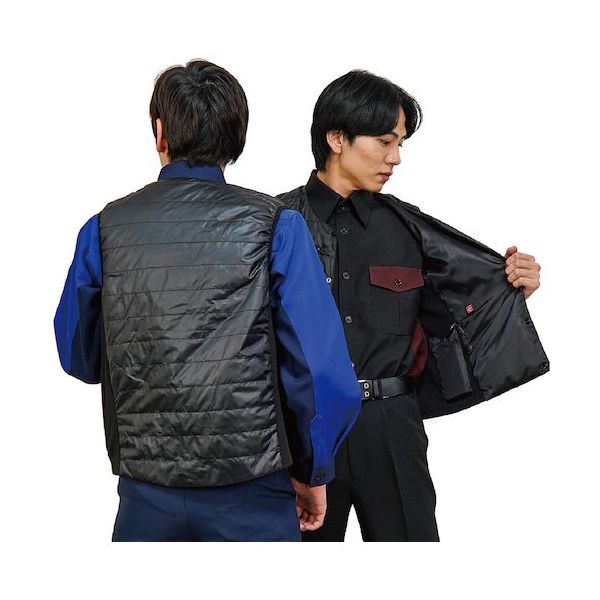 岡潮 手洗い洗濯できるUSB電熱ベスト40206 (ウェアのみ) M OK40206_WEAR_M 1着 520-4579（直送品）