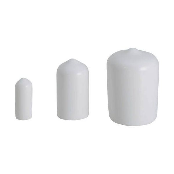 岩田製作所 IWATA 保護キャップ 丸 (100個入) 白 HLWH40-B 1パック(100個) 524-8755（直送品）