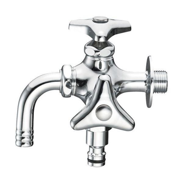 SANEI 散水用二口横水栓 F126K-13 1個 383-3575（直送品）