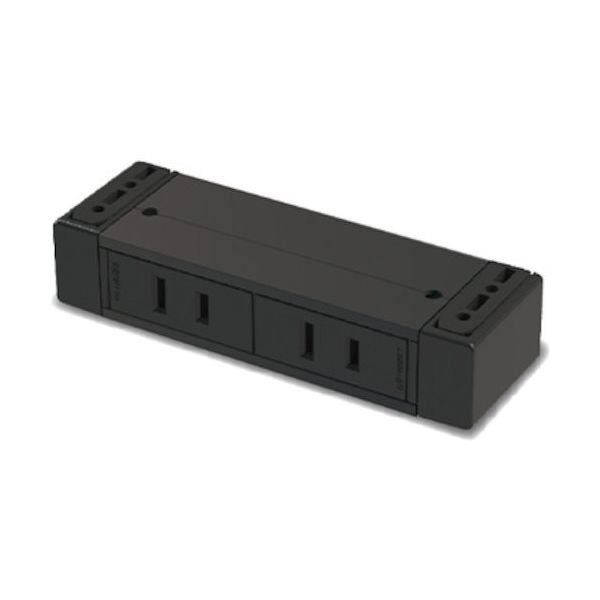 石黒製作所 プラパート カセット式コンセント G001 黒 電源2口 G001-2-EE-B 1個 474-5151（直送品）