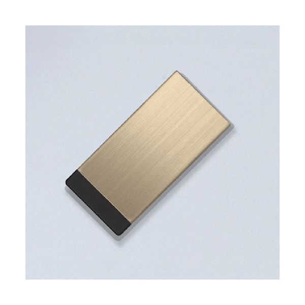 石黒製作所 プラパート スライドカバーコンセント・シングル ステンレスカバー USB(給電) ゴールド G141S-UC-GD 1個（直送品）