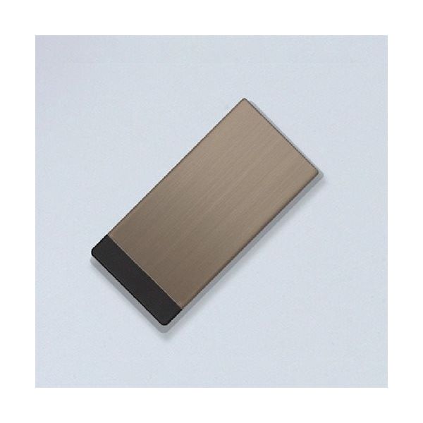 石黒製作所 プラパート スライドカバーコンセント・シングル ステンレスカバー USB(給電) ブロンズ G141S-UC-BZ 1個（直送品）
