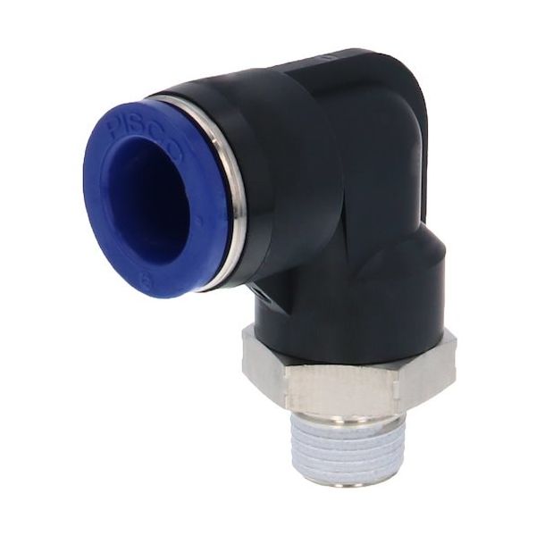 日本ピスコ ピスコ チューブフィッティングSUS304 エルボ PL12-02SUS 1個 423-4004（直送品）