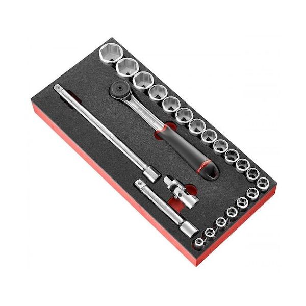 FACOM ソケットセット MODM.S161ー36 1/2 6P ラチェットレンチ ソケット 23Pc 1個 450-6477（直送品）