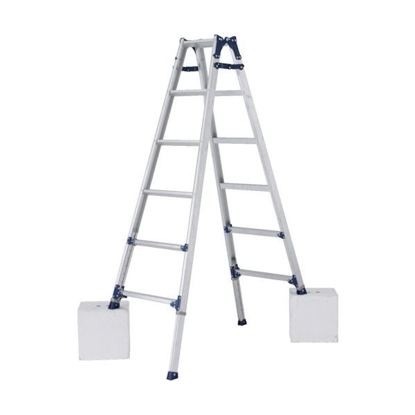 アルインコ 伸縮脚付はしご兼用脚立 天板高さ(m):1.59~1.89 最大使用質量100kg PRE180FX 1台 555-0391（直送品）