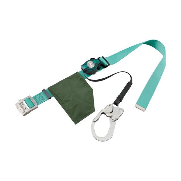 サンコー タイタン RICOROーNライト ロック装置付巻取器式胴ベルト ライトグリーン RA507N-LG 1本 424-6238（直送品）