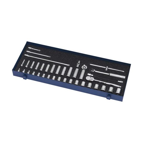 WILLIAMS JHWTBー104メタルツールボックス付 ツールセット 39個 JHWMSB-39FTB 1セット(29個)（直送品）