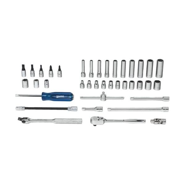 スナップオン・ツールズ WILLIAMS 1/4差込角 ラチェット&ソケットセット(インチ) JHWWSM38HFTB 1セット(1個)（直送品）