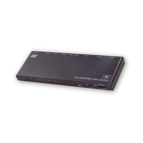 4K60Hz対応 外部音声出力付 4入力2出力 HDMIマトリックス切替器