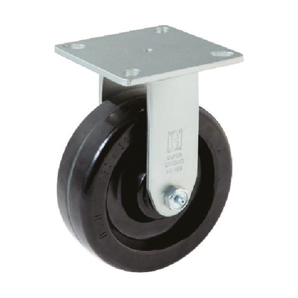 オーエッチ工業 OH 44番キャスター 固定車 プラスカイト車輪付 φ125mm 44PK-125 1個 405-7711（直送品）