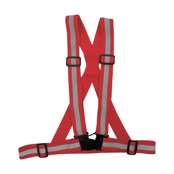 ミズケイ 伸縮タスキ型ベスト レッド 5941194 1枚 410-0353（直送品）
