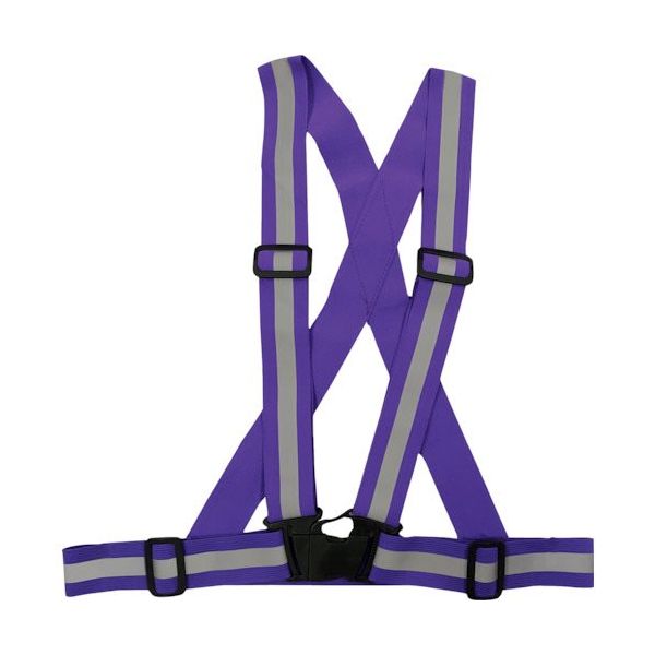 ミズケイ 伸縮タスキ型ベスト パープル 5941195 1枚 408-1351（直送品）