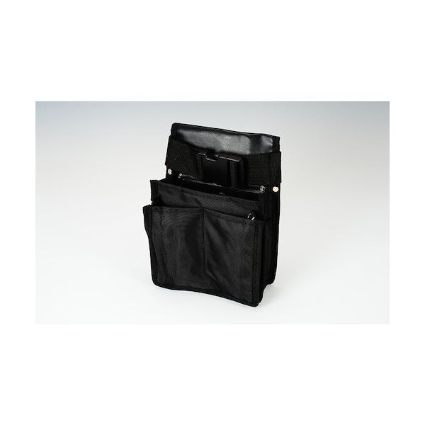 大塚刷毛製造 大塚 マルテー塗装用腰袋 ミシン目入・ベルト付ブラック 6118070009 1枚 382-1126（直送品）