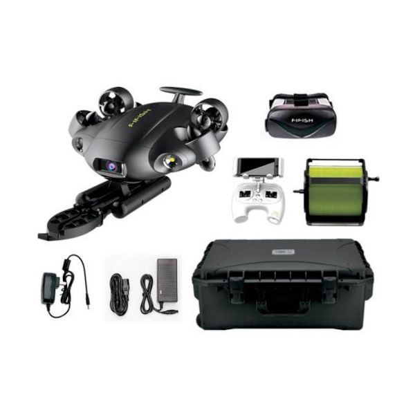 キューワイシー FIFISH V6 EXPERT 水中ドローン 200mケーブル(ロボットアーム・ハードケース付) 5062534 1台（直送品）