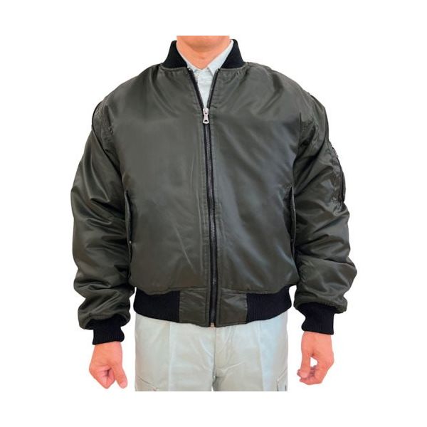 トーマセンイ TEAGLES 11631 MAー1タイプブルゾン グリーン4L GR 4L 1枚 454-1606（直送品）