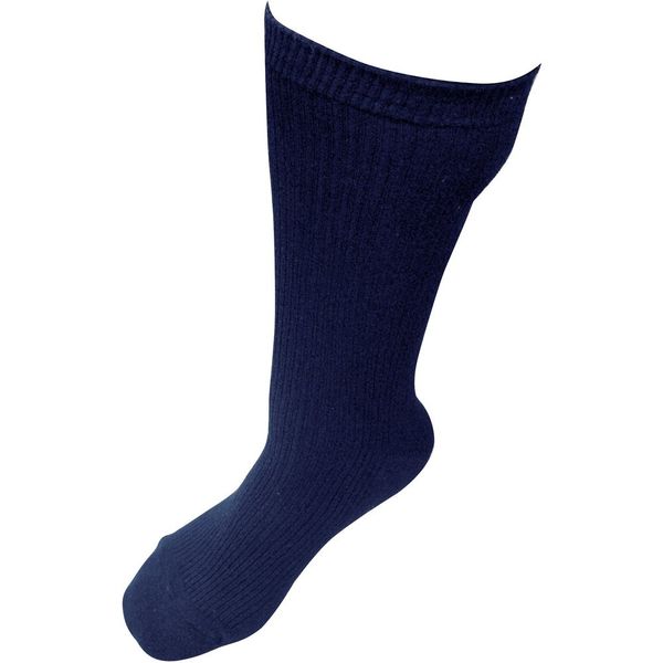 富士グローブ Sー254 ブークレ先丸 紺 (3足入) 1002 1パック(3足) 456-2277（直送品）