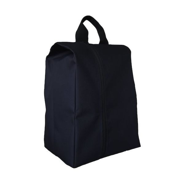 トーマセンイ シューズバッグ オオキイサイズ ブラック 90020-BK 1個 442-4558（直送品）