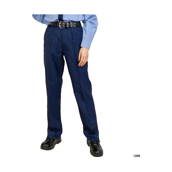岡潮 警備女子スラックス1208(春夏秋)脇ゴム L 1208-L 1本 476-6583（直送品）