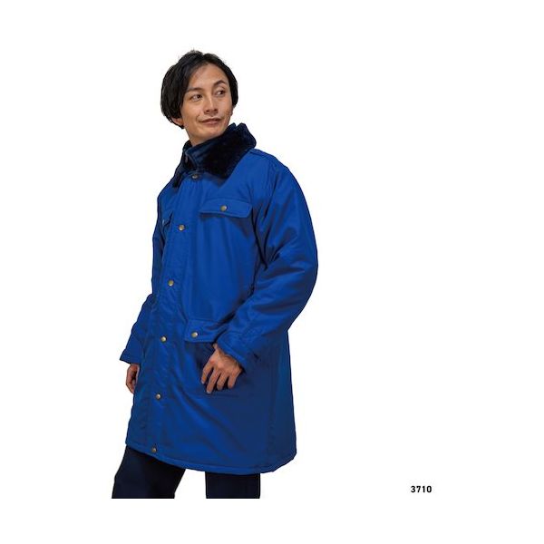岡潮 警備防寒コート3710 (ユニセックス) M 3710-M 1着 482-4398（直送品）