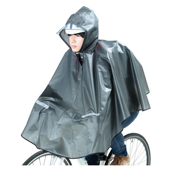 川住製作所 膝を雨から守るPEVAレインポンチョ KW-800GR 1着