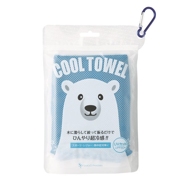 サイキョウ・ファーマ クールタオルシロクマブルー 4562378461594 1セット(1個×3点)（直送品）