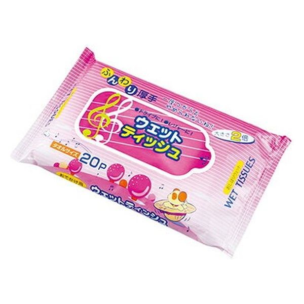 丸住製紙 おでかけメロディウェット20枚 4580112380024 1セット(20枚×6点)（直送品）