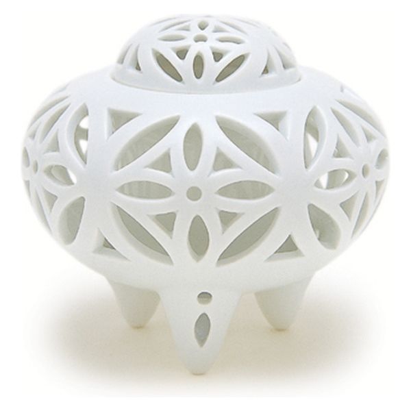 日本香堂 白磁七宝透し彫 4902125282018 1セット(1個×1点)（直送品）