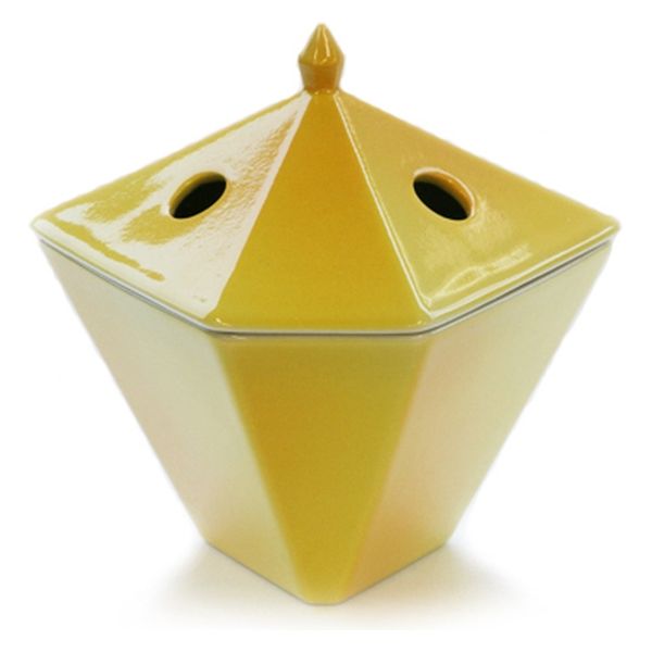 日本香堂 縁香炉 黄 4902125750289 1セット(1個×1点)（直送品）