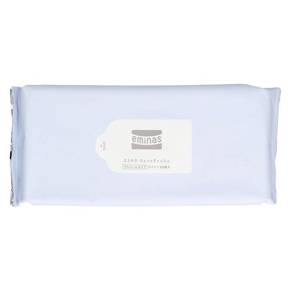丸住製紙 エミナスウェットティッシュワイドアルコールプレーン 4948258007463 1セット(40枚×6点)（直送品）