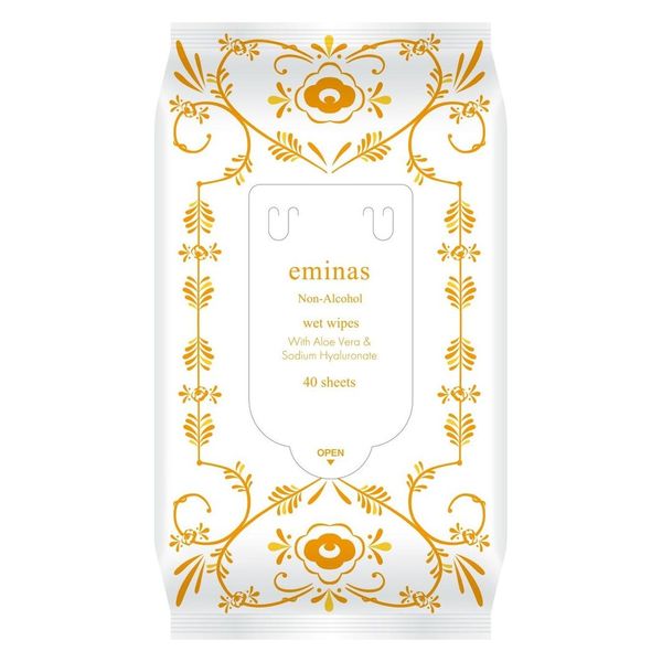 丸住製紙 エミナスウェットティシュコンパクトノンアルコールガーデニア40枚 4948258007500 1セット(40枚×8点)（直送品）