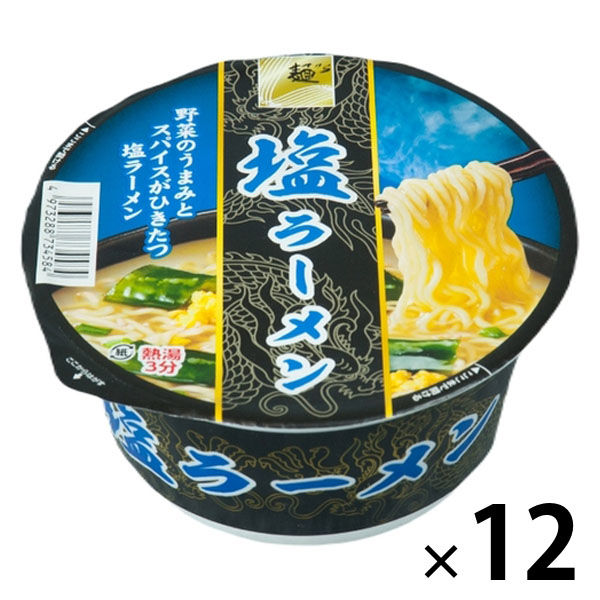 アウトレット】麺のスナオシ 塩ラーメン 1セット（1食×12