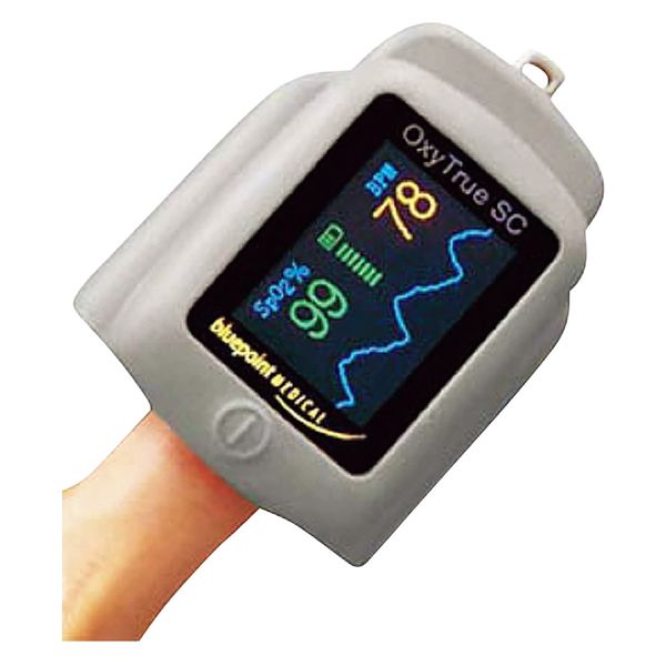 bluepoint MEDICAL パルスオキシメータOxyTrueSC 25595000 1020112004-GRY 1台（取寄品） - アスクル