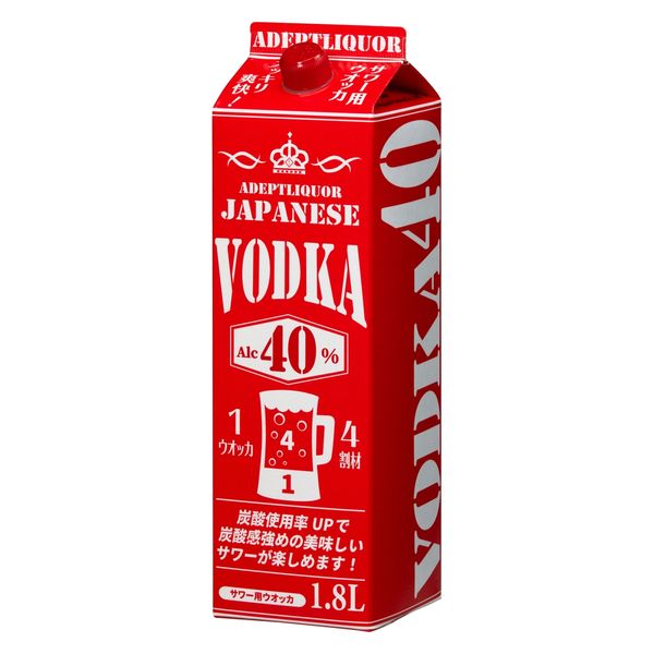 アデプトリカー JAPANESE VODKA 40% 1800ml 1本　ウオッカ